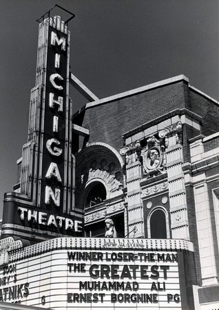 Michigan Theatre - 1977 Marquee Pic (newer photo)